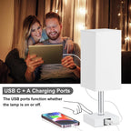 Touch Control Black Nightstand Lamp - View 3