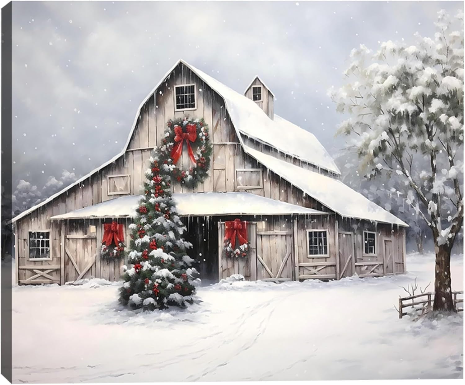 Framed Farmhouse Metal Wall Art — 20" — Picture 21