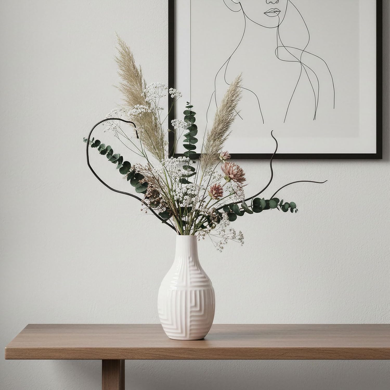 Modern Green Vase — 9.4" - View 3