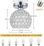 Luxe Black Chandelier — 7.7" - View 6