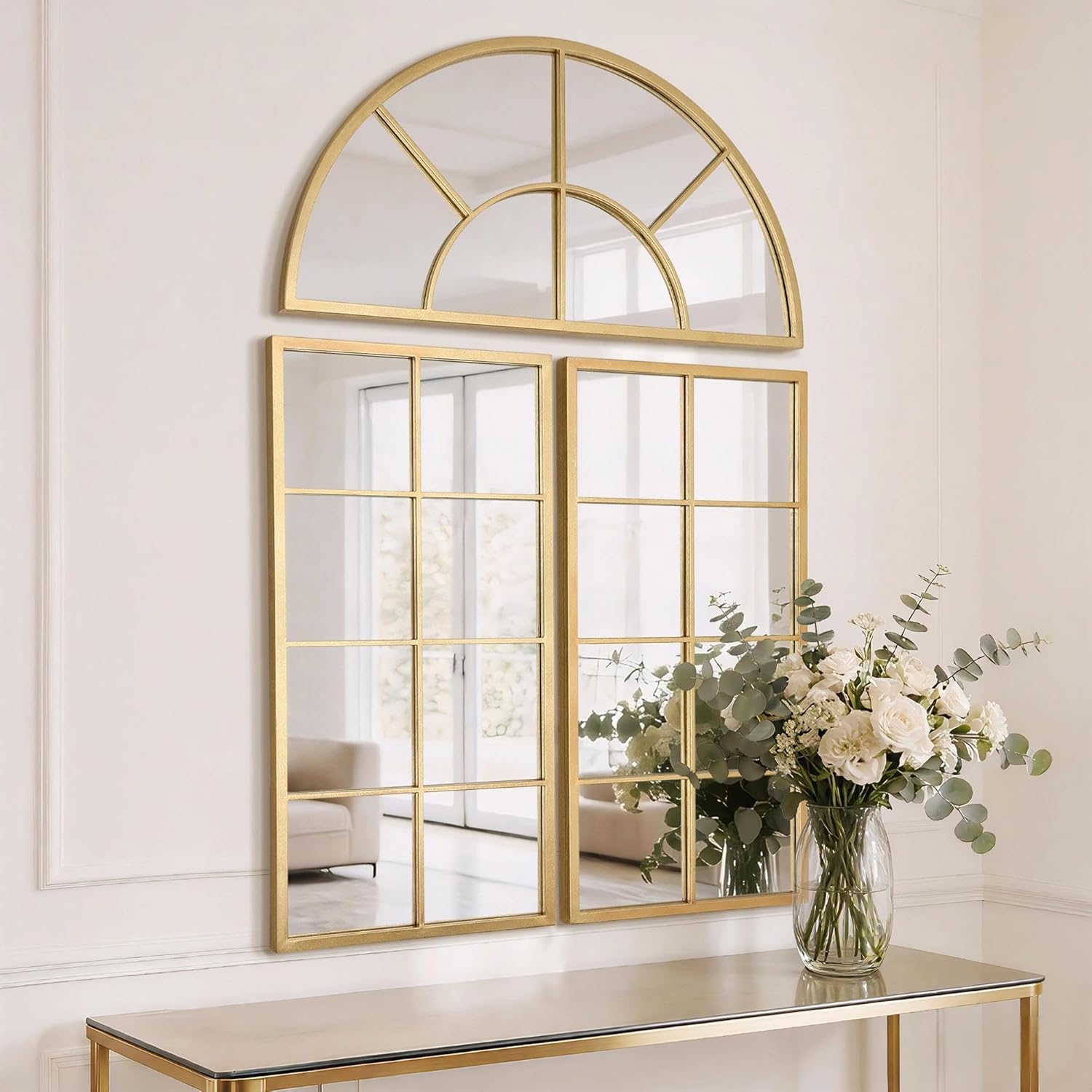 Luxe Black Wall Mirror — 40" — 60"L x 40"W