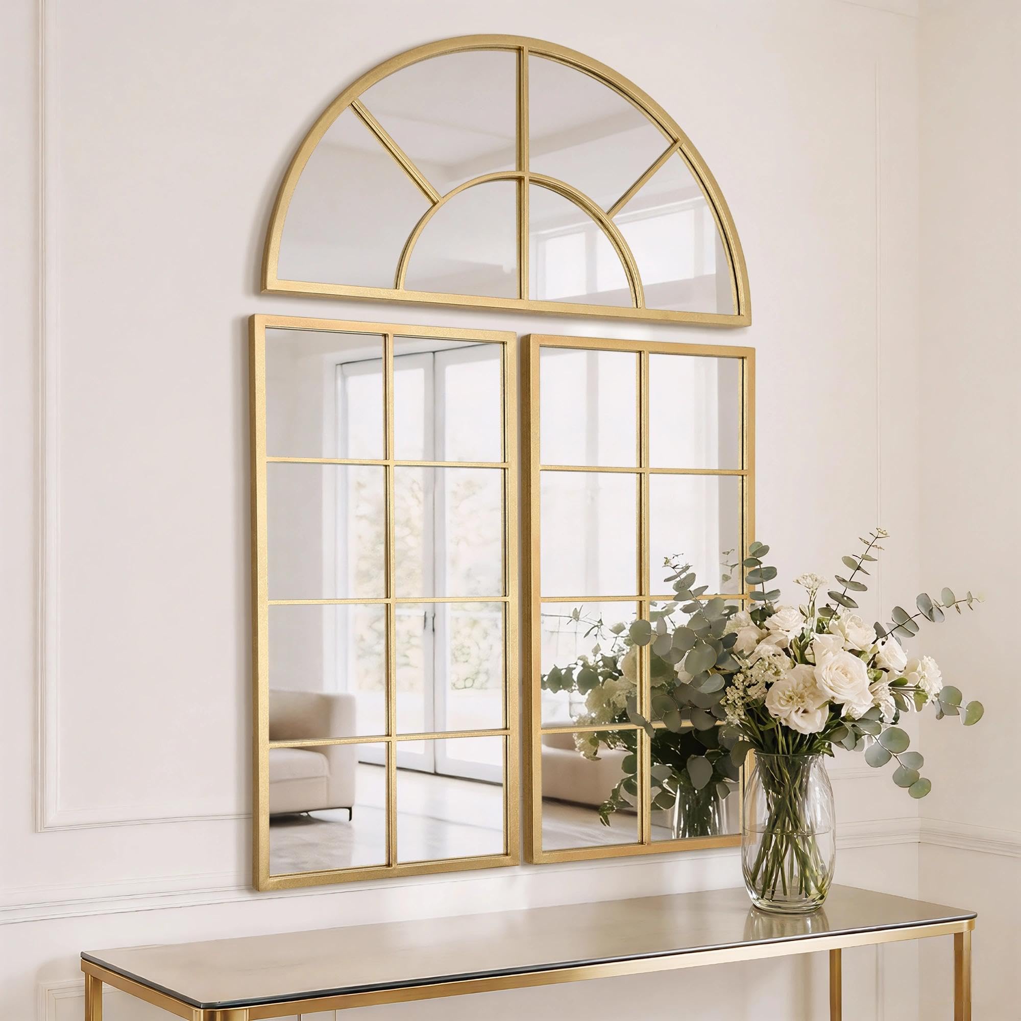 Luxe Black Wall Mirror — 40"