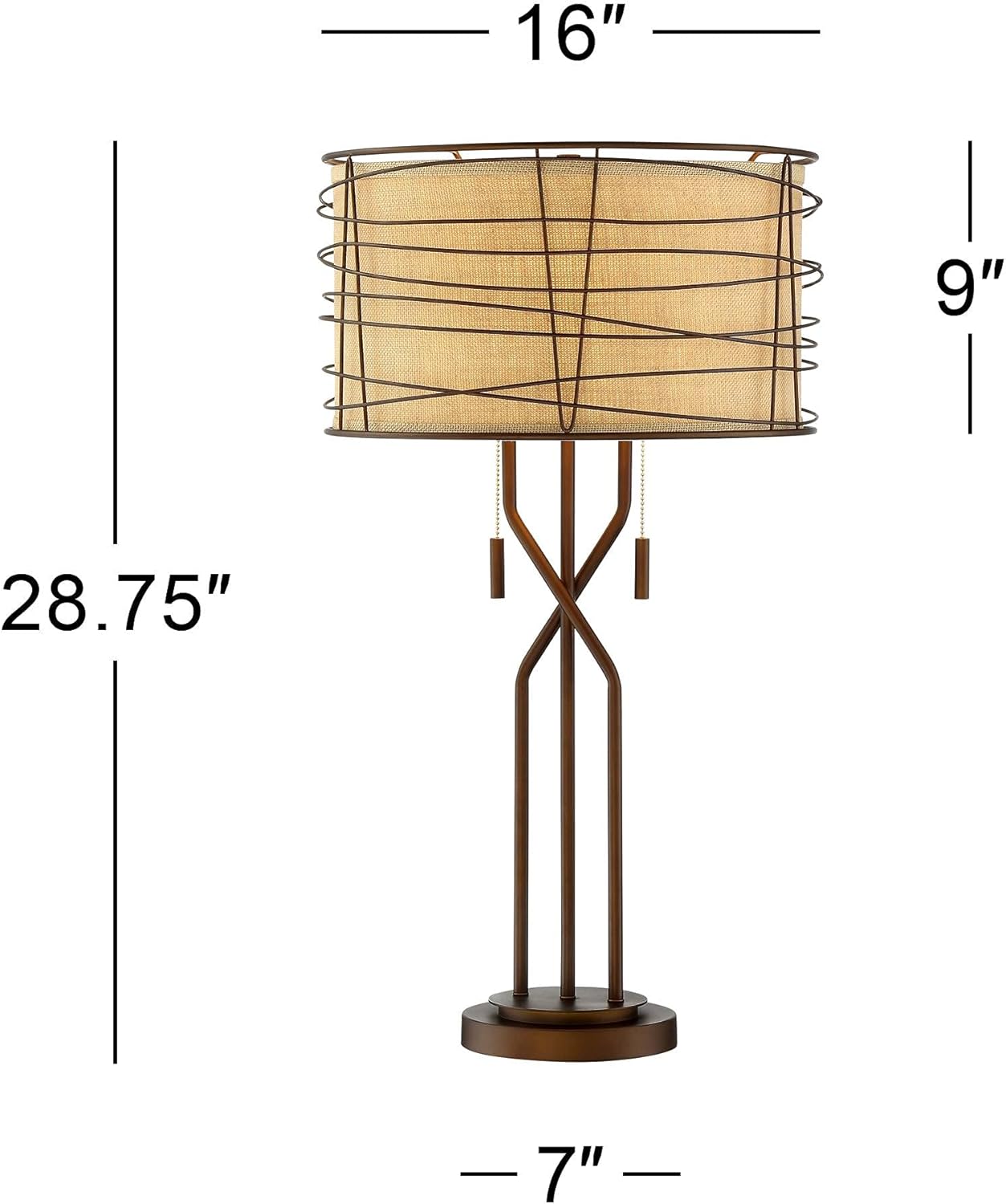 Boho Gold Table Lamp — 4" - View 4