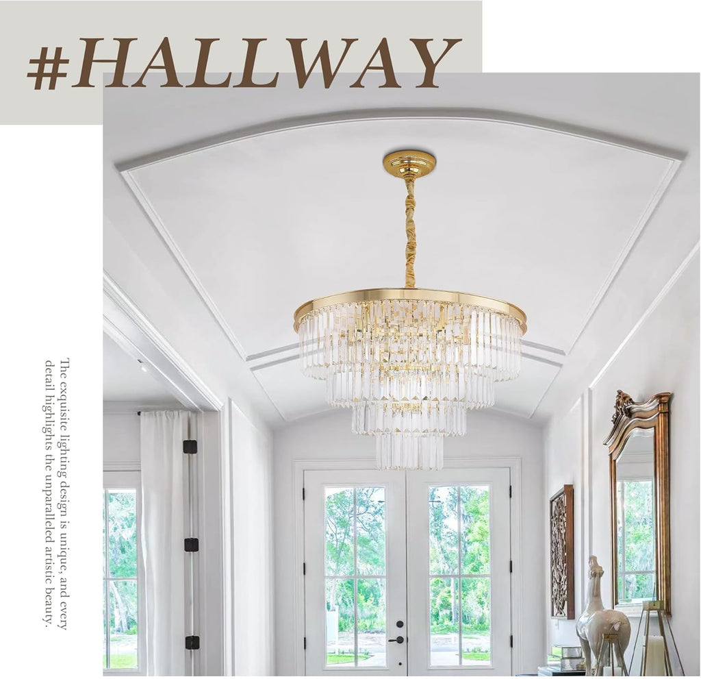 Luxe Black Chandelier — 18" - View 4