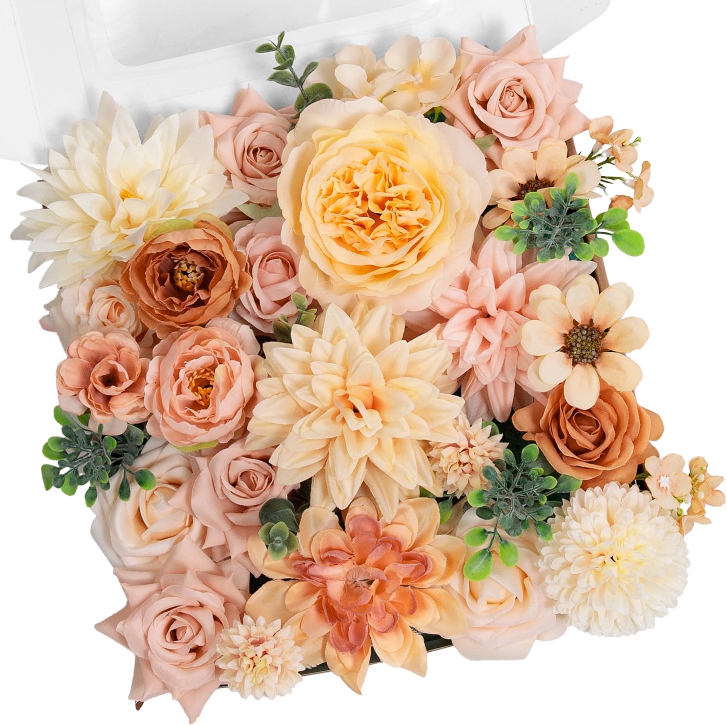 Black Artificial Flowers — Blush & Champagne