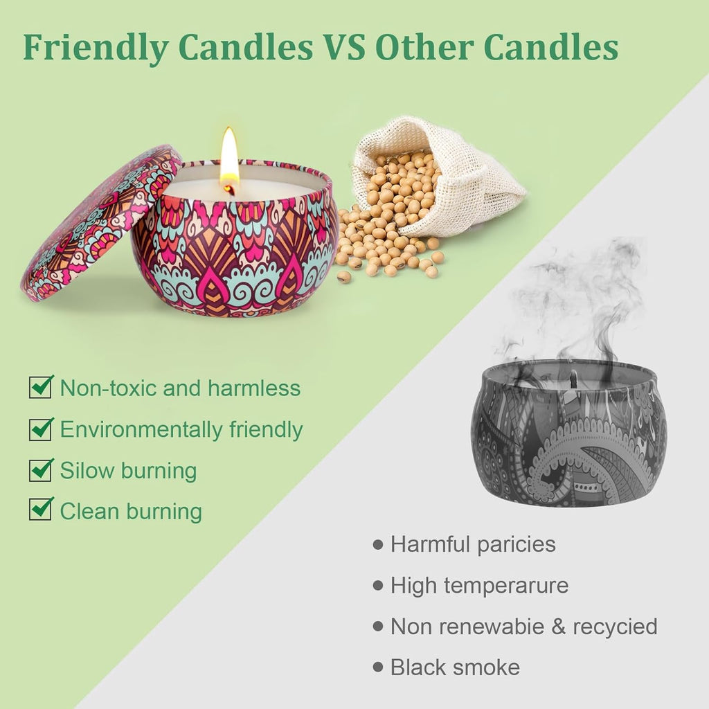 Soy Wax Metal Scented Candle - View 6