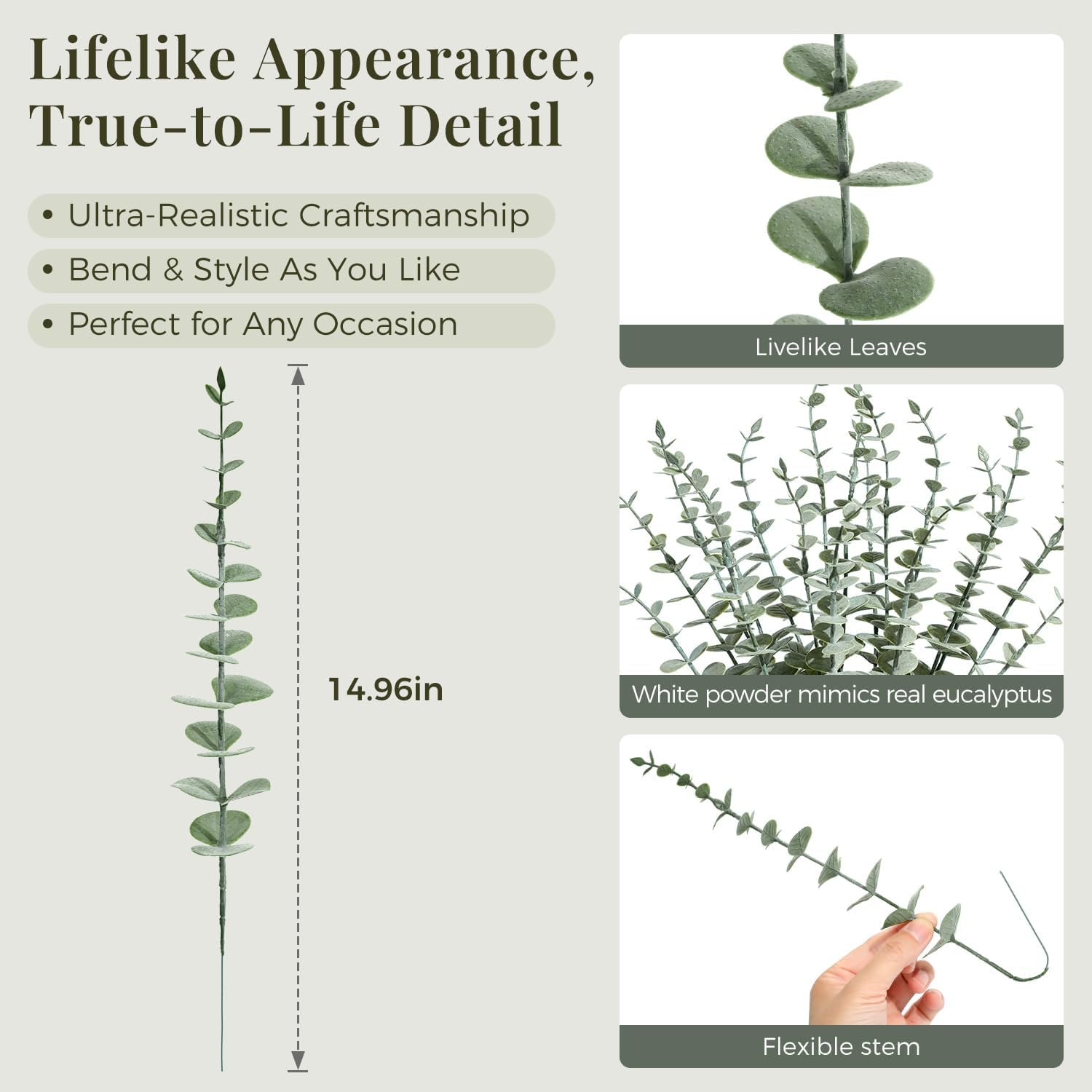 Metal Artificial Plant — 15" - View 2