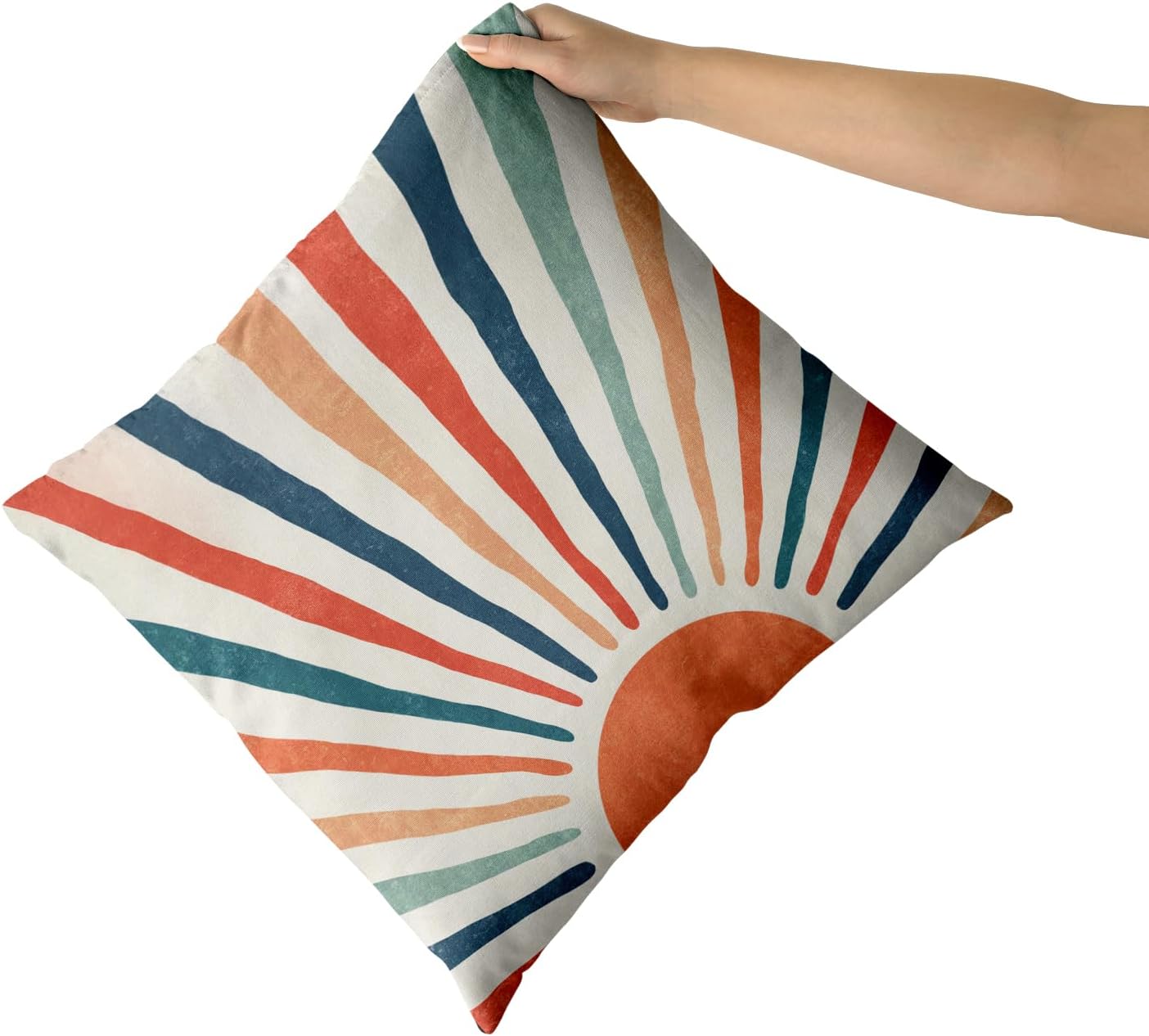 Boho Blue Pillow Cover — 18" - View 3