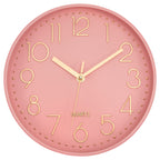 Battery Operated Luxe Gold Wall Clock — 10"