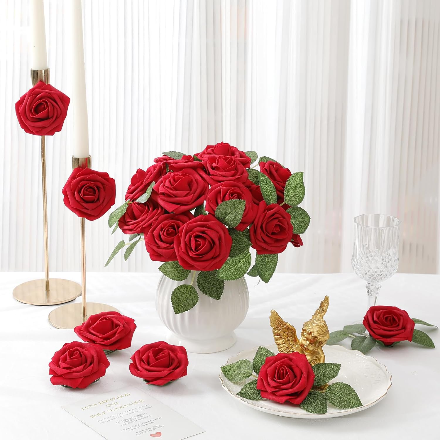 Red Artificial Plant — 3" - View 4