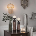 Brown Pillar Candle — Set of 2 - View 6