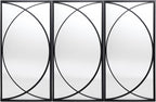 Rectangular Luxe Black Wall Mirror - View 9