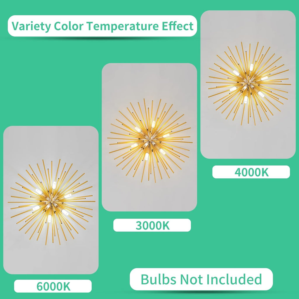Luxe Black Chandelier — 6-Light - View 5