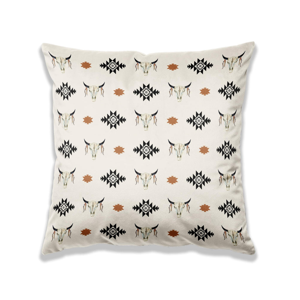 Boho Fabric Throw Pillow Cover — 18x18