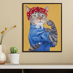 Framed Fabric Wall Decor — Rosie Feline