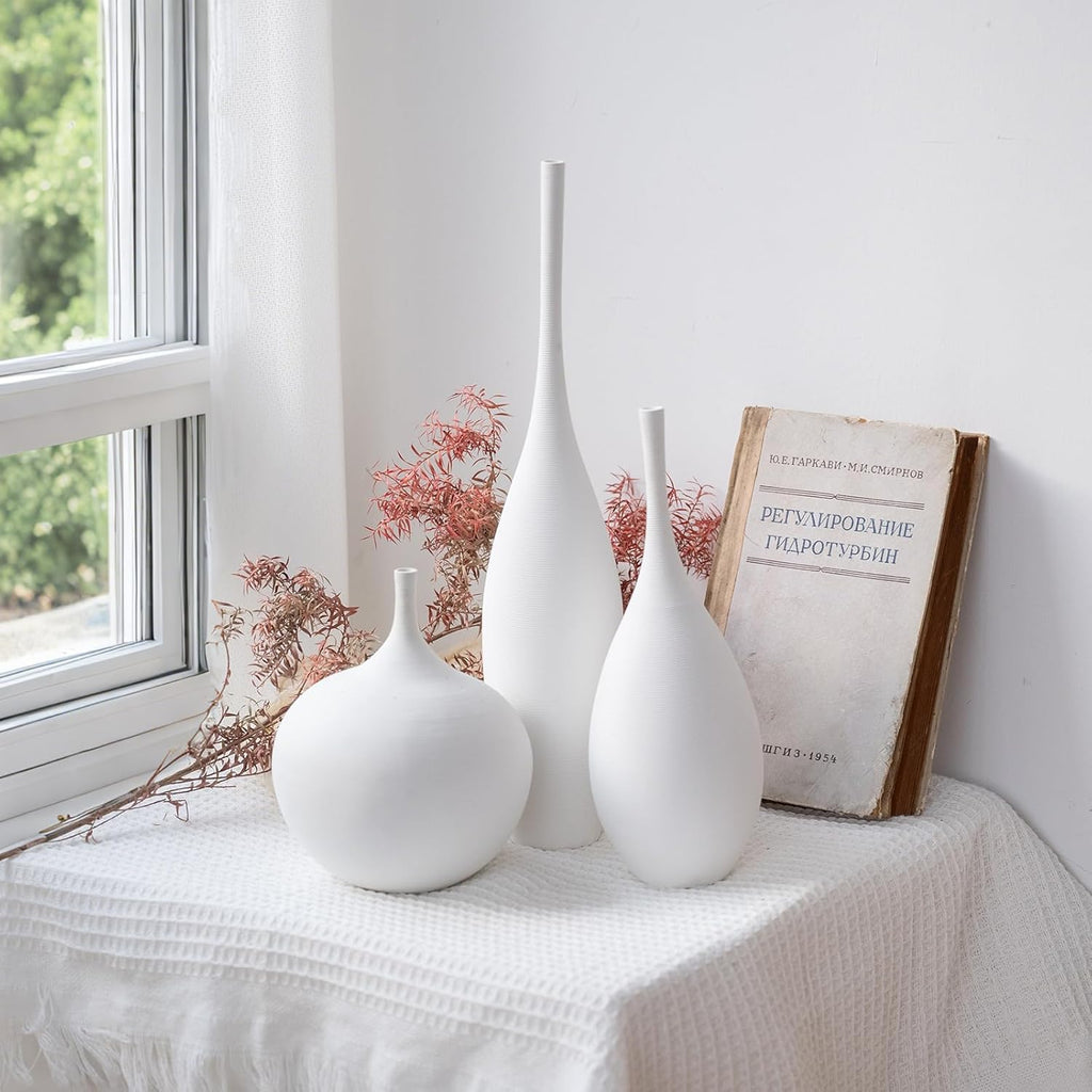 Boho Black Flower Vase — Set of 3 - View 8