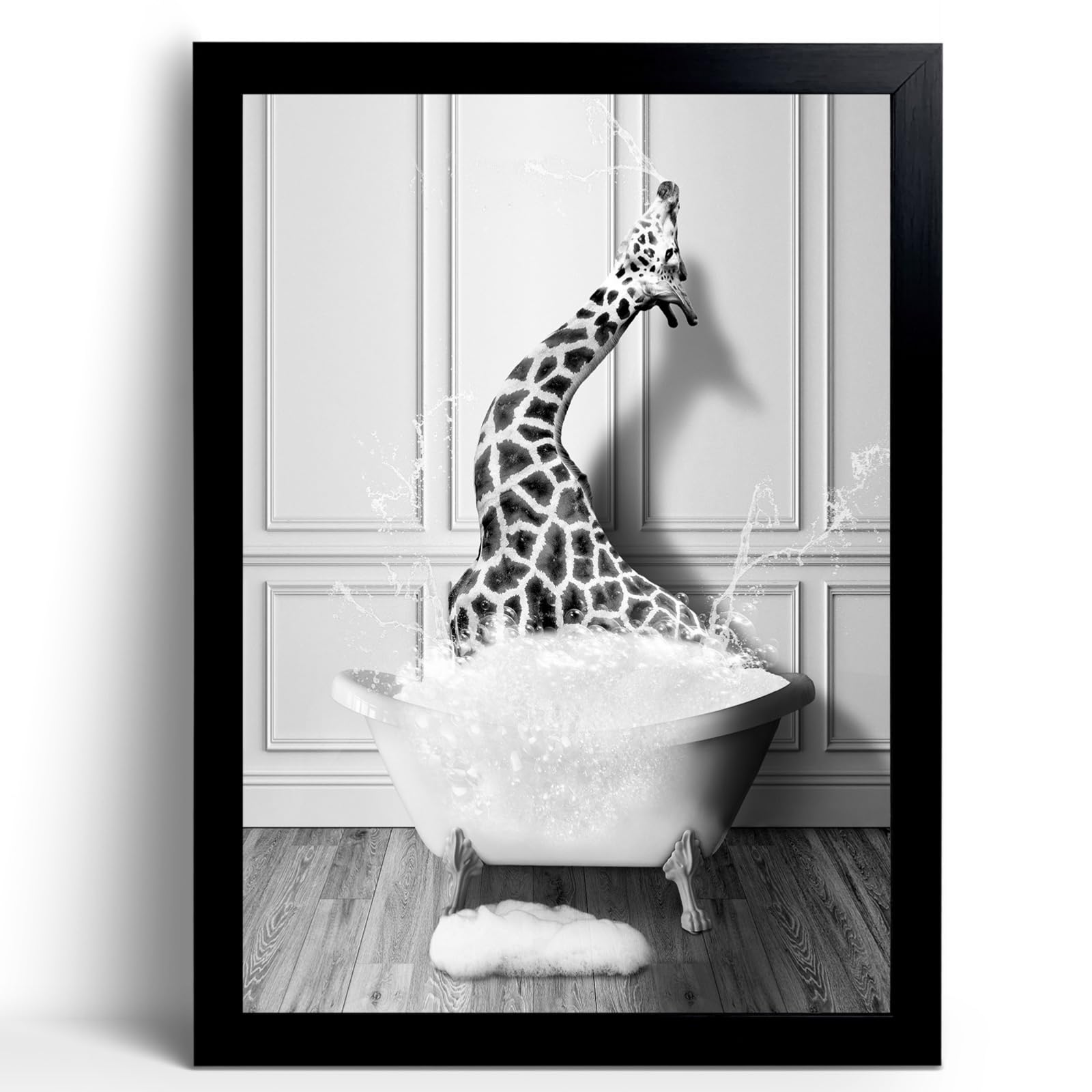 Framed Wood Canvas Wall Art — 8"