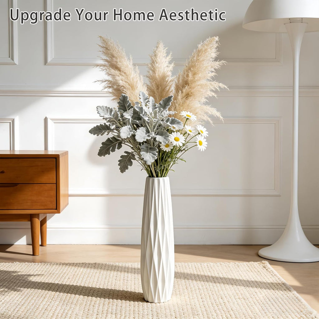 Farmhouse Ceramic Flower Vase — 17.7" - View 5