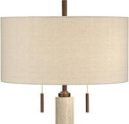 USB Mid-Century Brown Table Lamp — 28.5" - View 3