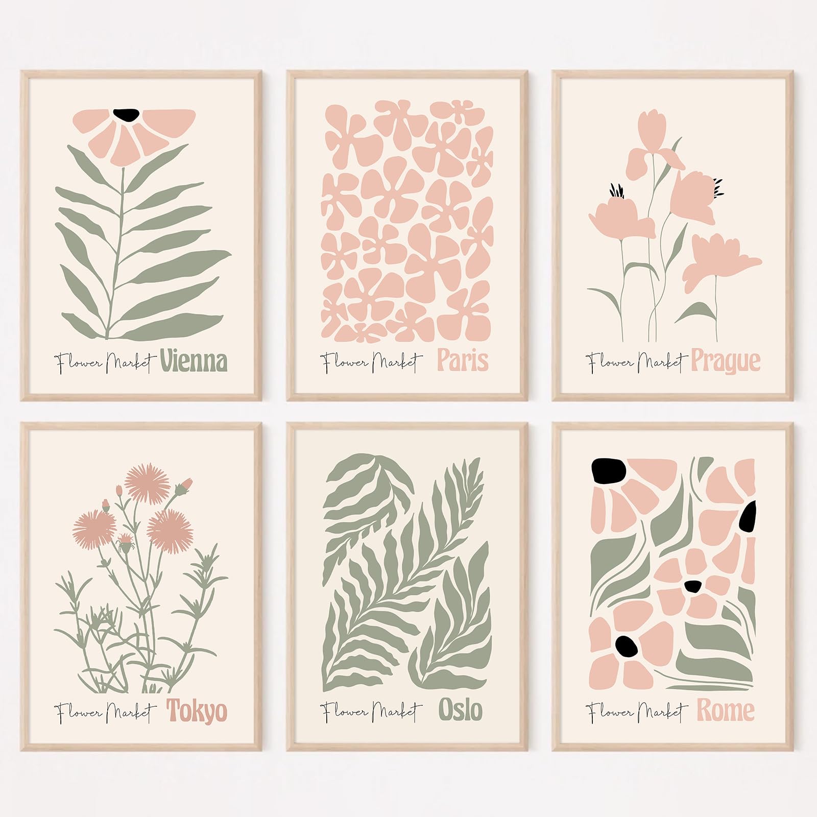 Unframed Boho Beige Wall Art Print — 16"