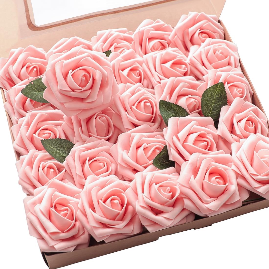 Beige Artificial Flowers — Peach Pink