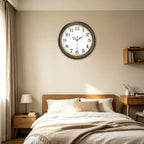 Battery Operated Gold Wall Clock — 12" - View 4
