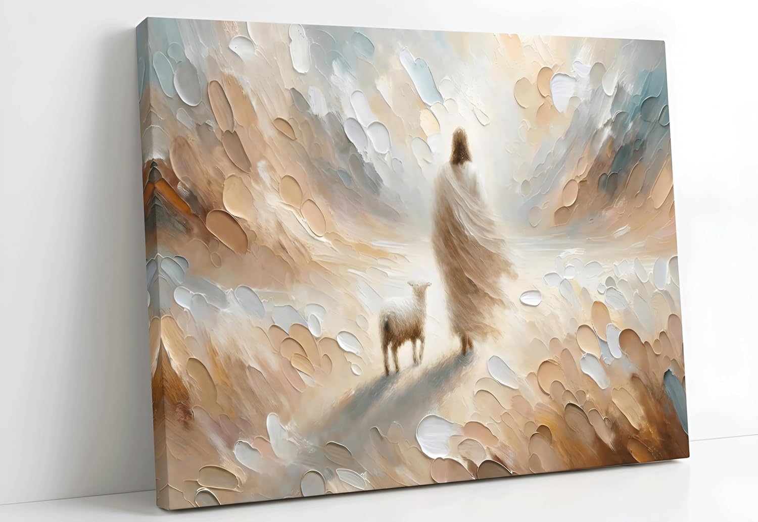 Framed Metal Canvas Wall Art — 24" — Jesus leaves 99