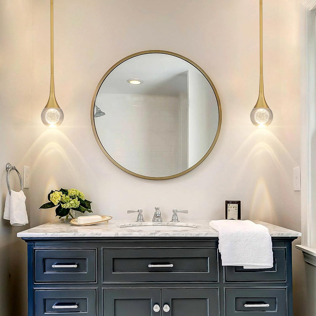 Dimmable Luxe Gold Pendant Light — 1-Light - View 7