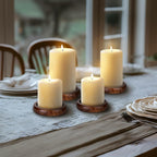 Farmhouse Black Pillar Candle — Set of 4 - View 6