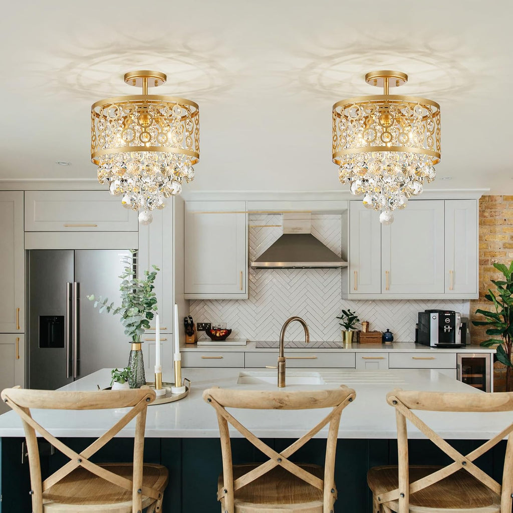 Luxe Black Chandelier — 3-Light - View 8