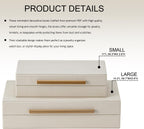 Luxe Beige Storage Basket — Set of 2 - View 4