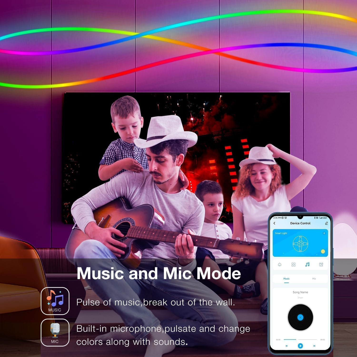 RGB Metal LED Strip Light - View 2