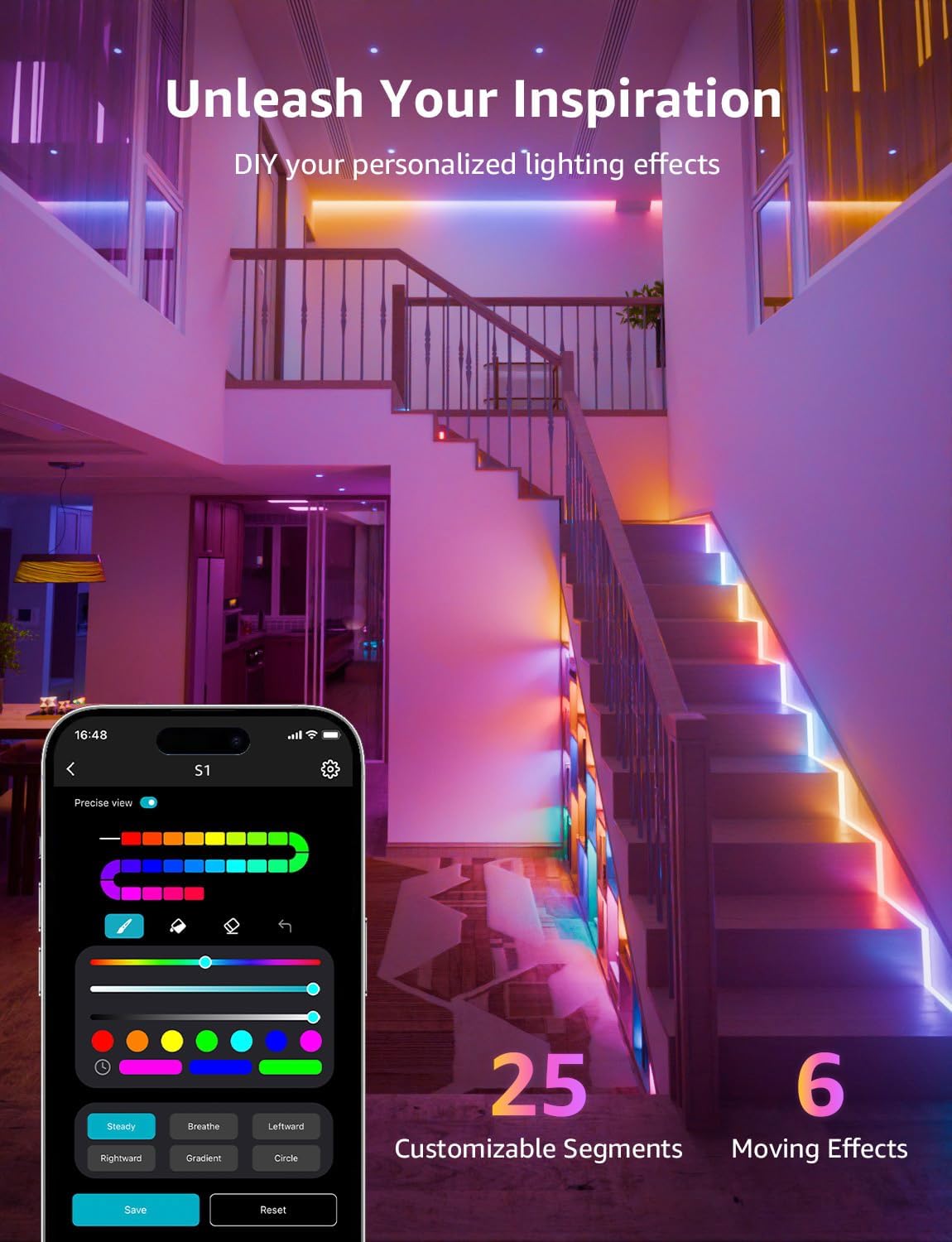 Smart Metal LED Strip Lights - View 5