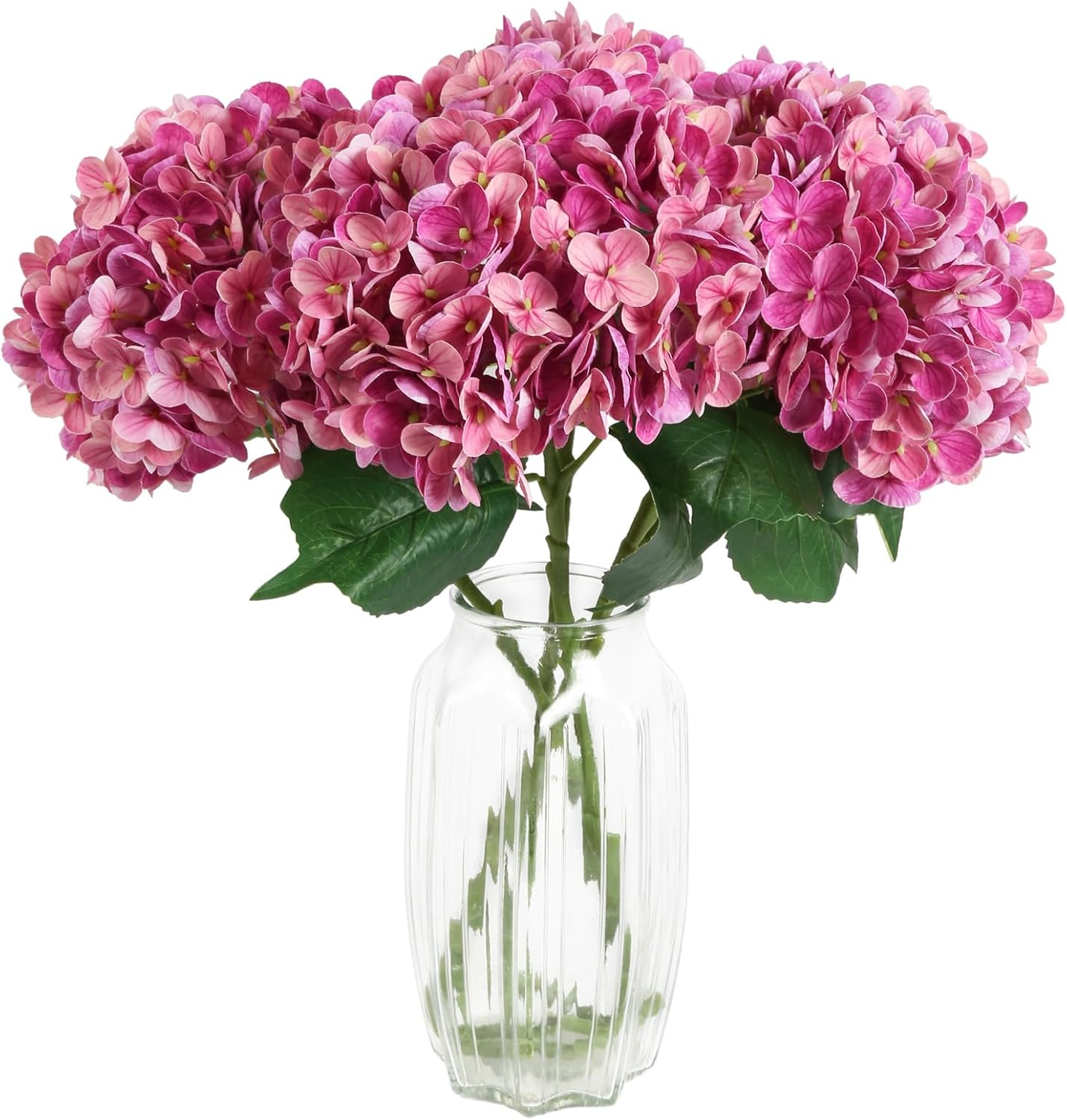 Blue Artificial Flowers — 21" — Rose Red