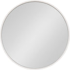 Round Modern Wood Wall Mirror — 25.6" - View 2