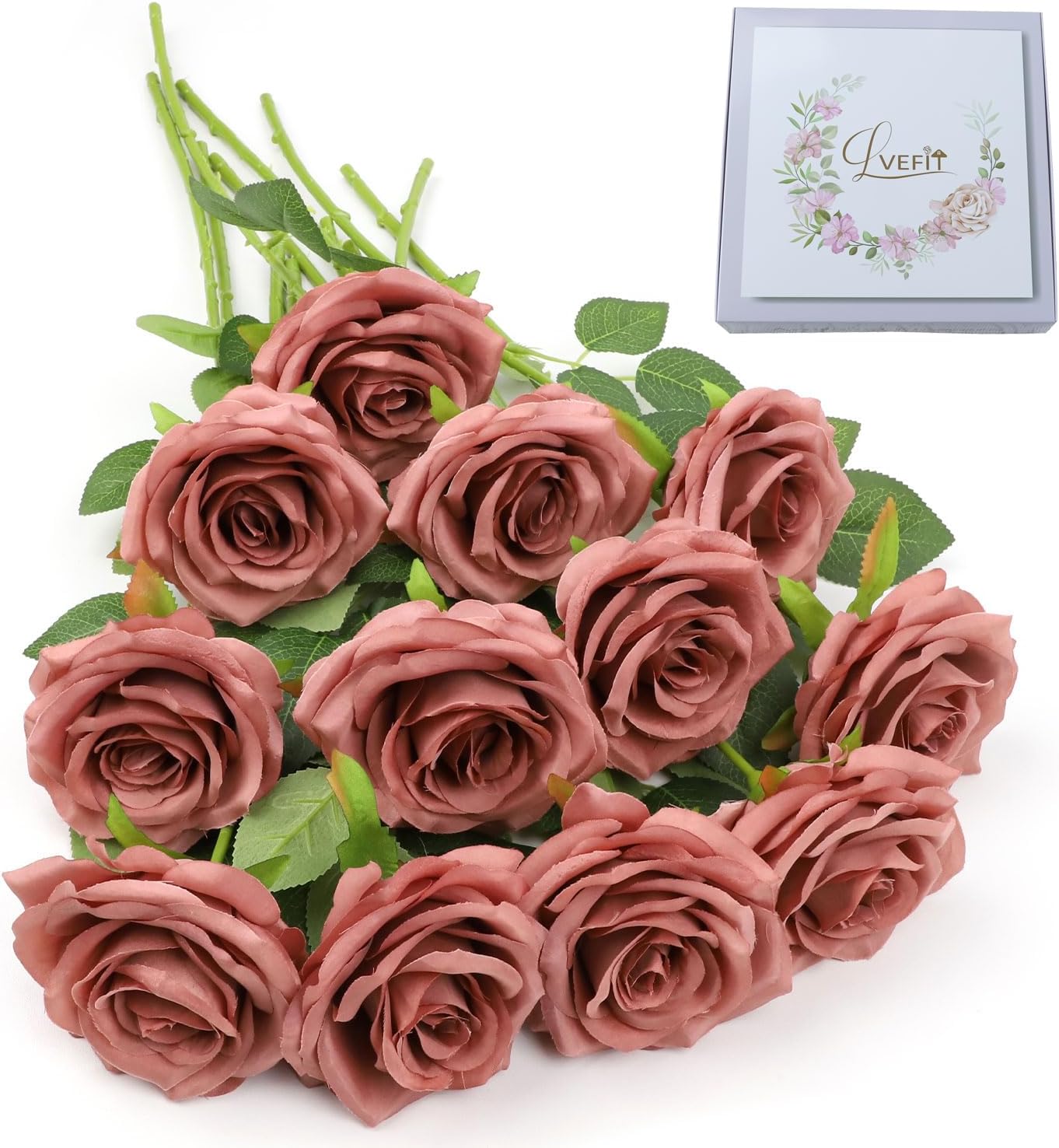 Beige Artificial Plant — Dusty Rose