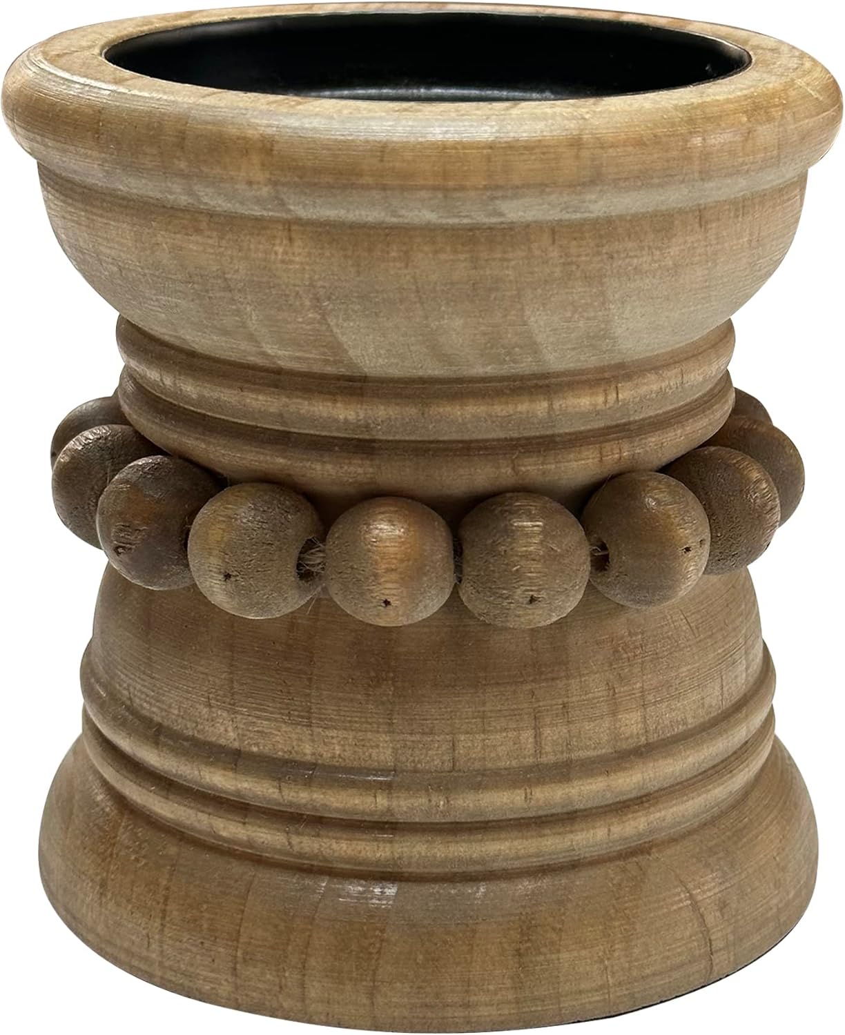 Farmhouse Beige Pillar Candle — Natural
