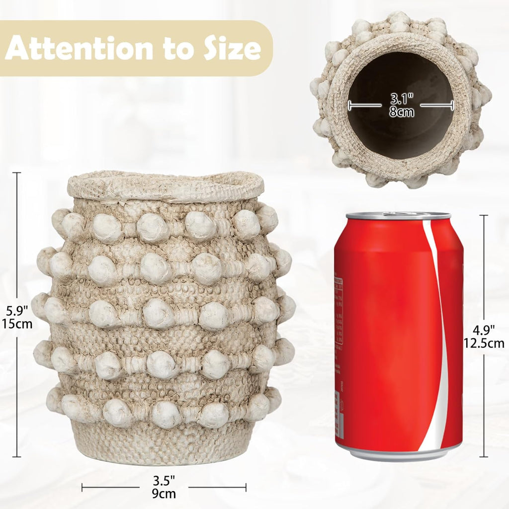 Boho Beige Vase - View 3