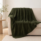 Knit Beige Throw Pillow — 50" - View 9