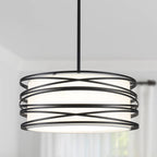 Farmhouse Black Chandelier — 3-Light