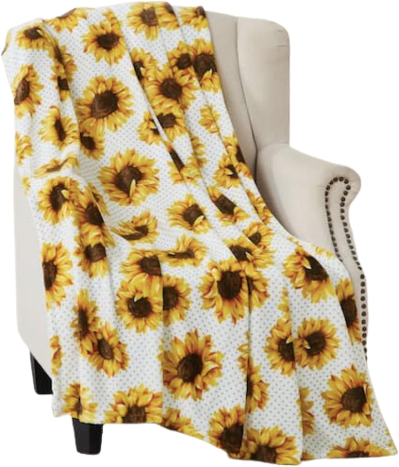 Oversized Brown Throw Pillow — 50" — Sunflower