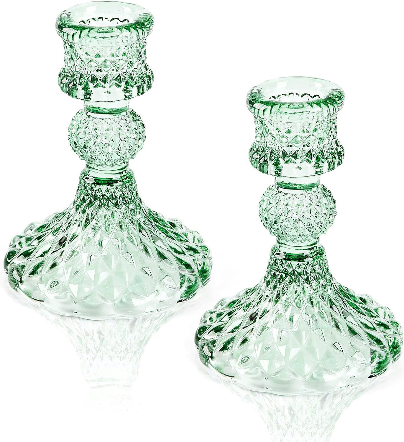 Green Pillar Candle - View 9