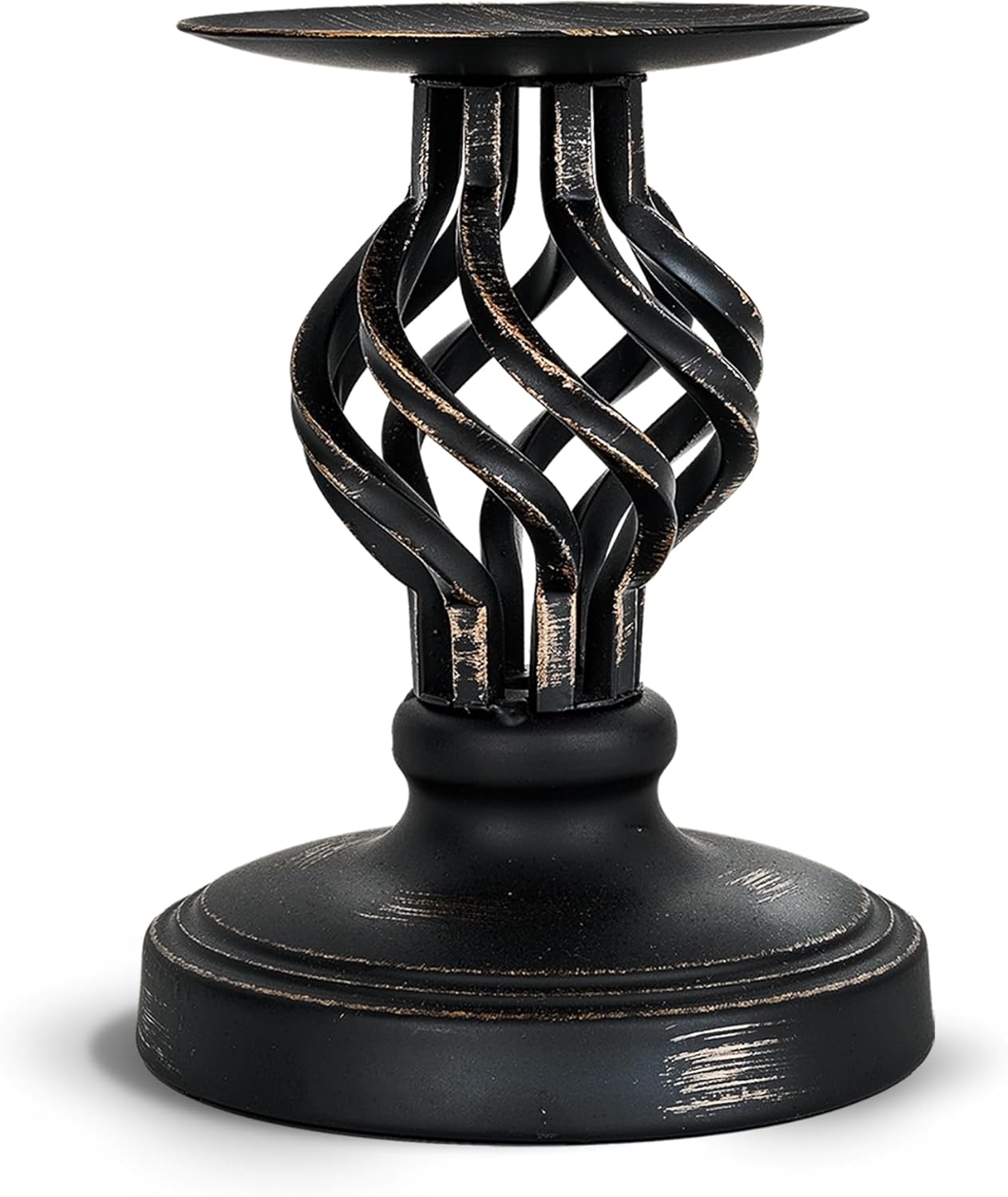 Vintage Metal Candle — Small Size-Black
