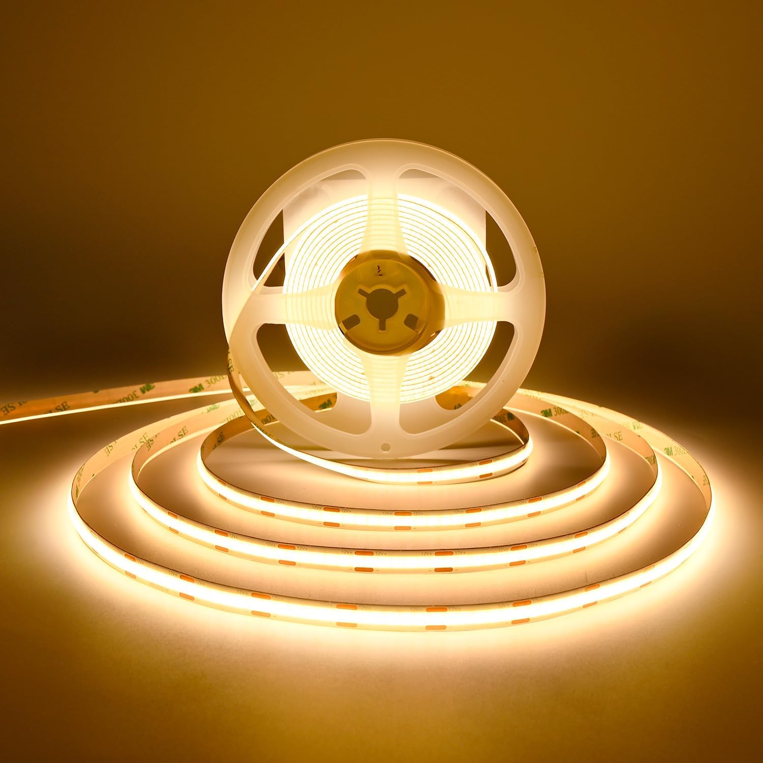 Dimmable Beige LED Strip Lights — Warm White 3000K
