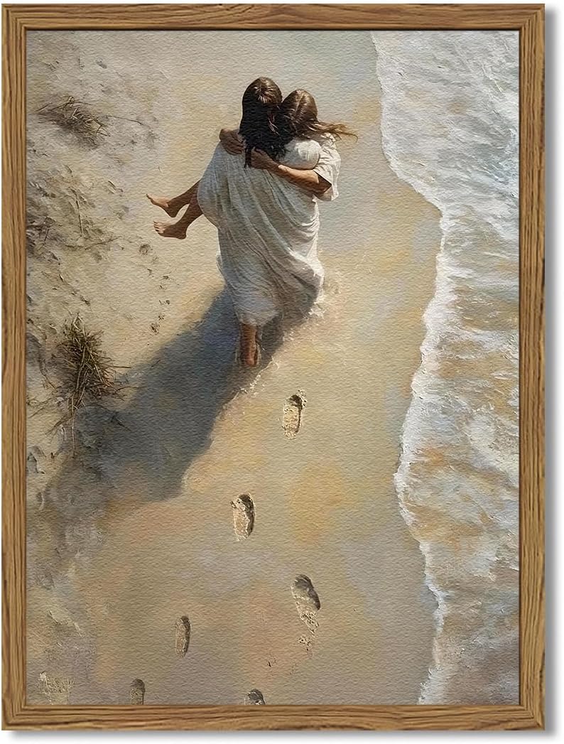 Framed Blue Wall Decor — 16" — 16"L x 12"W