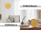 Modern Black Wall Clock — 12" - View 2