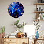 Battery Operated Black Wall Clock — 12" - View 4