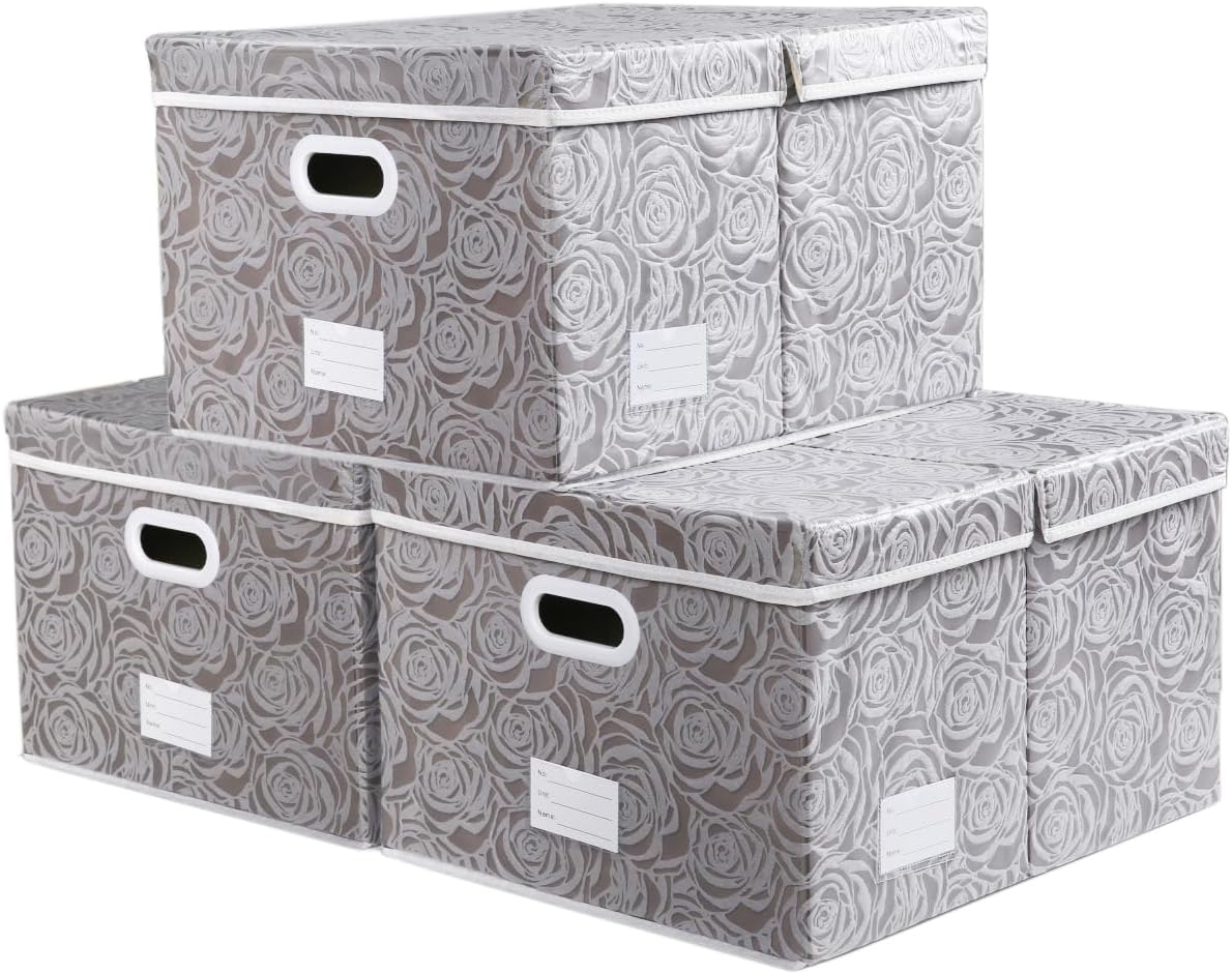 Blue Storage Bin — 8" — Gray