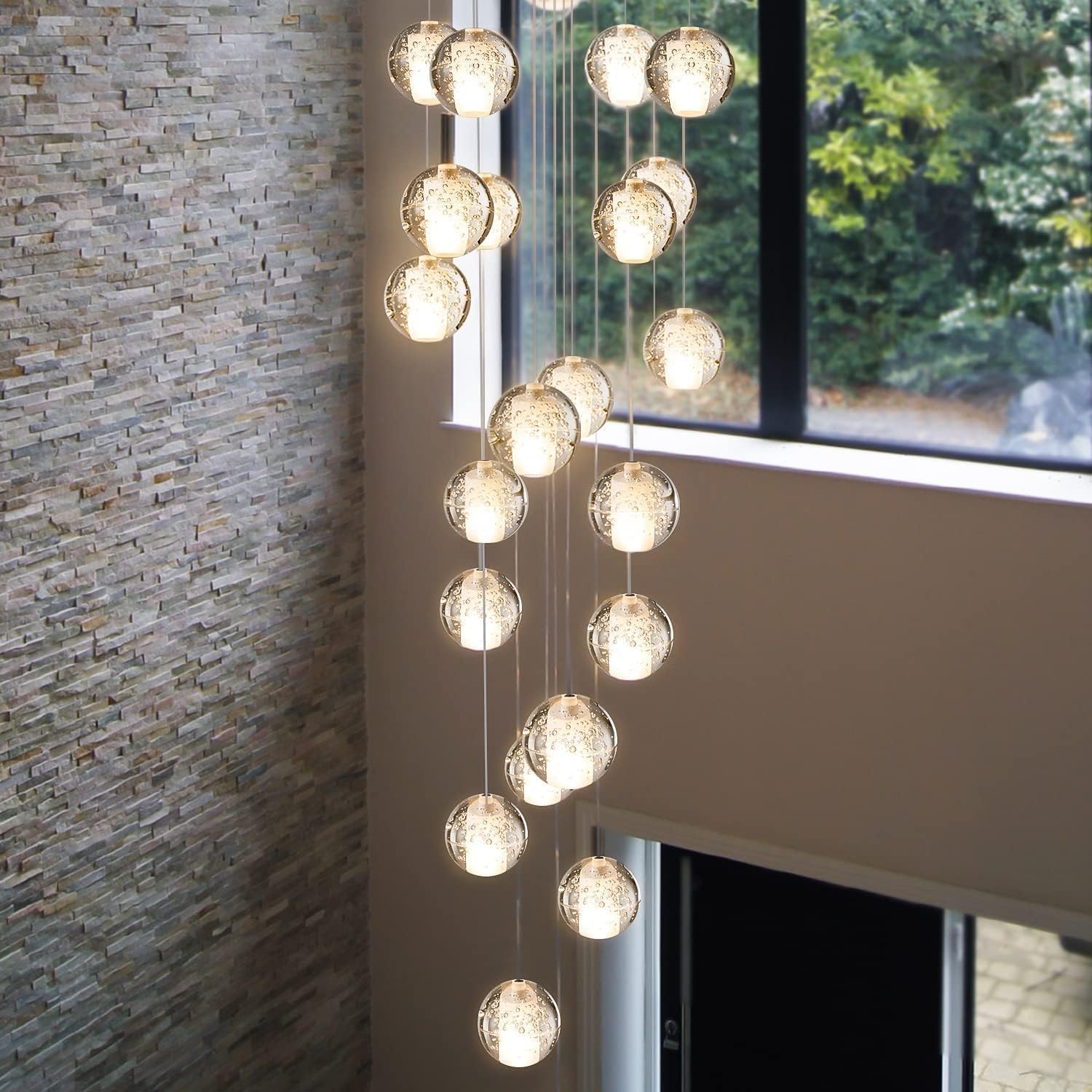 Luxe Metal Chandelier — 7" — Rectangular