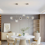 Mid-Century Gold Chandelier — 6-Light - View 6